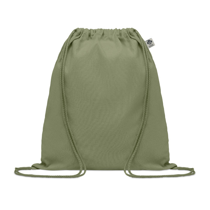 Gym bag coton bio personnalisé 140 gr YUKI COLOUR Vert 